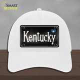 Kentucky Flag Script Novelty License Plate Hat Unconstructed Cotton / White