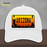 Boot Arizona Scenic Novelty License Plate Hat Unconstructed Cotton / White