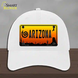 Snake Arizona Scenic Novelty License Plate Hat Unconstructed Cotton / White