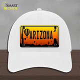 Balloon Arizona Scenic Novelty License Plate Hat Unconstructed Cotton / White