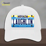 Laughlin Nevada Novelty License Plate Hat Unconstructed Cotton / White