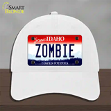 Zombie Idaho Novelty License Plate Hat Unconstructed Cotton / White