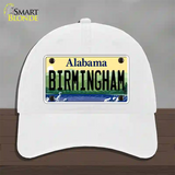 Birmingham Alabama Novelty License Plate Hat Unconstructed Cotton / White