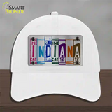 Indiana License Plate Art Novelty License Plate Hat Unconstructed Cotton / White