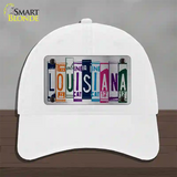 Louisiana License Plate Art Novelty License Plate Hat Unconstructed Cotton / White