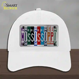 Mississippi License Plate Art Novelty License Plate Hat Unconstructed Cotton / White