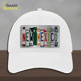 New Mexico License Plate Art Novelty License Plate Hat Unconstructed Cotton / White