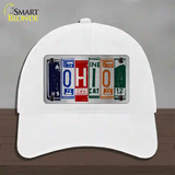 Ohio License Plate Art Novelty License Plate Hat Unconstructed Cotton / White