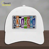 Oklahoma License Plate Art Novelty License Plate Hat Unconstructed Cotton / White