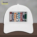 Oregon License Plate Art Novelty License Plate Hat Unconstructed Cotton / White