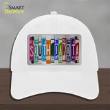 South Dakota License Plate Art Novelty License Plate Hat Unconstructed Cotton / White