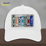 Vermont License Plate Art Novelty License Plate Hat Unconstructed Cotton / White