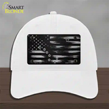 Alaska Carbon Fiber Novelty License Plate Hat Unconstructed Cotton / White