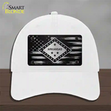 Arkansas Carbon Fiber Novelty License Plate Hat Unconstructed Cotton / White