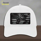 Indiana Carbon Fiber Novelty License Plate Hat Unconstructed Cotton / White