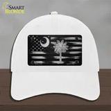 South Carolina Carbon Fiber Novelty License Plate Hat Unconstructed Cotton / White