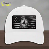 Vermont Carbon Fiber Novelty License Plate Hat Unconstructed Cotton / White