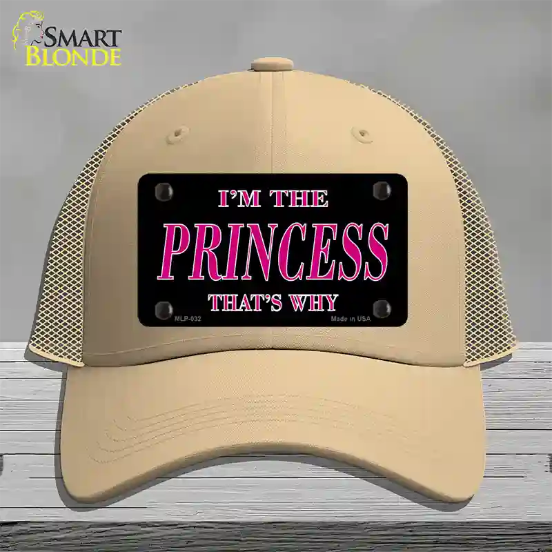 Princess Thats Why Novelty License Plate Hat Mesh / Khaki