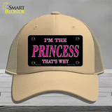 Princess Thats Why Novelty License Plate Hat Mesh / Khaki