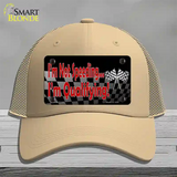 Im Qualifying Novelty License Plate Hat Mesh / Khaki