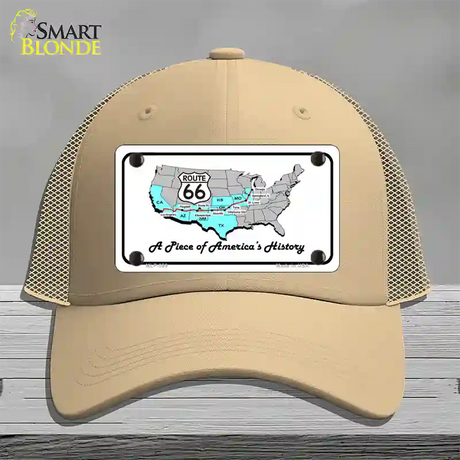 A Piece Of History Novelty License Plate Hat Mesh / Khaki