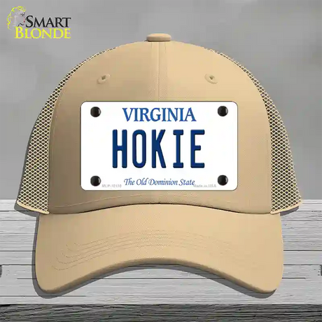 Hokie Virginia Novelty License Plate Hat Mesh / Khaki