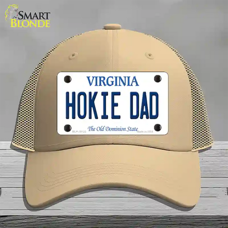 Hokie Dad Virginia Novelty License Plate Hat Mesh / Khaki