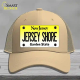 Jersey Shore New Jersey Novelty License Plate Hat Mesh / Khaki