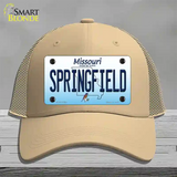 Springfield Missouri Novelty License Plate Hat Mesh / Khaki