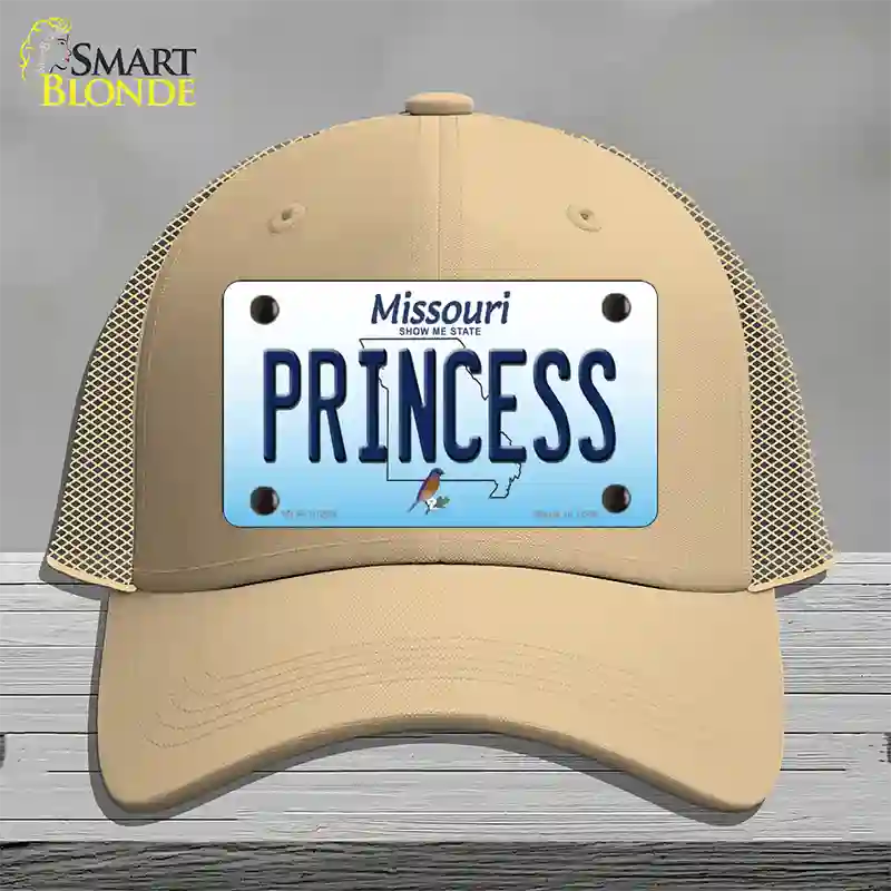 Princess Missouri Novelty License Plate Hat Mesh / Khaki