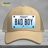 Bad Boy Missouri Novelty License Plate Hat Mesh / Khaki