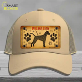 Dalmatian Novelty License Plate Hat Mesh / Khaki