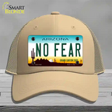 No Fear Arizona Novelty License Plate Hat Mesh / Khaki