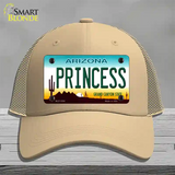 Princess Arizona Novelty License Plate Hat Mesh / Khaki