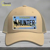 Hunter Wyoming Novelty License Plate Hat Mesh / Khaki