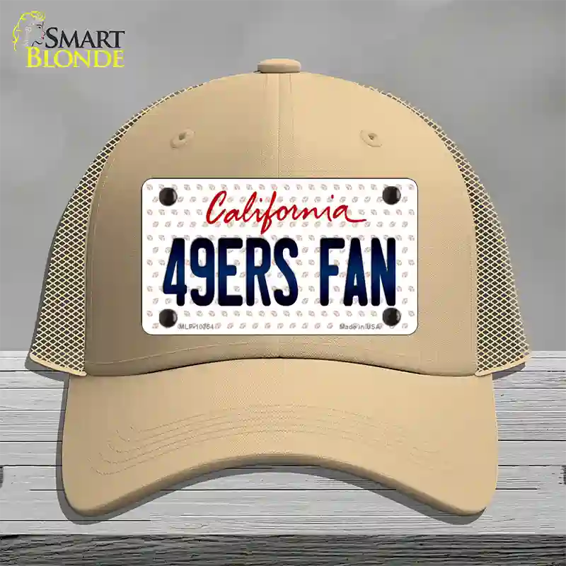 49ERS Fan California Novelty License Plate Hat Mesh / Khaki