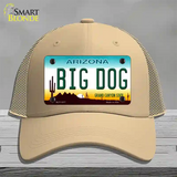 Big Dog Arizona Novelty License Plate Hat Mesh / Khaki