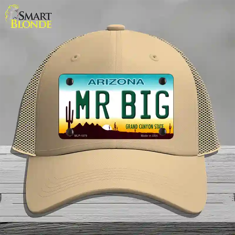 Mr Big Arizona Novelty License Plate Hat Mesh / Khaki