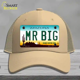 Mr Big Arizona Novelty License Plate Hat Mesh / Khaki