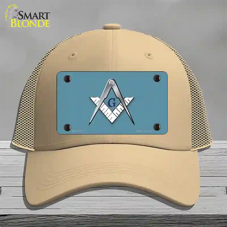 Masons Logo Novelty License Plate Hat Mesh / Khaki