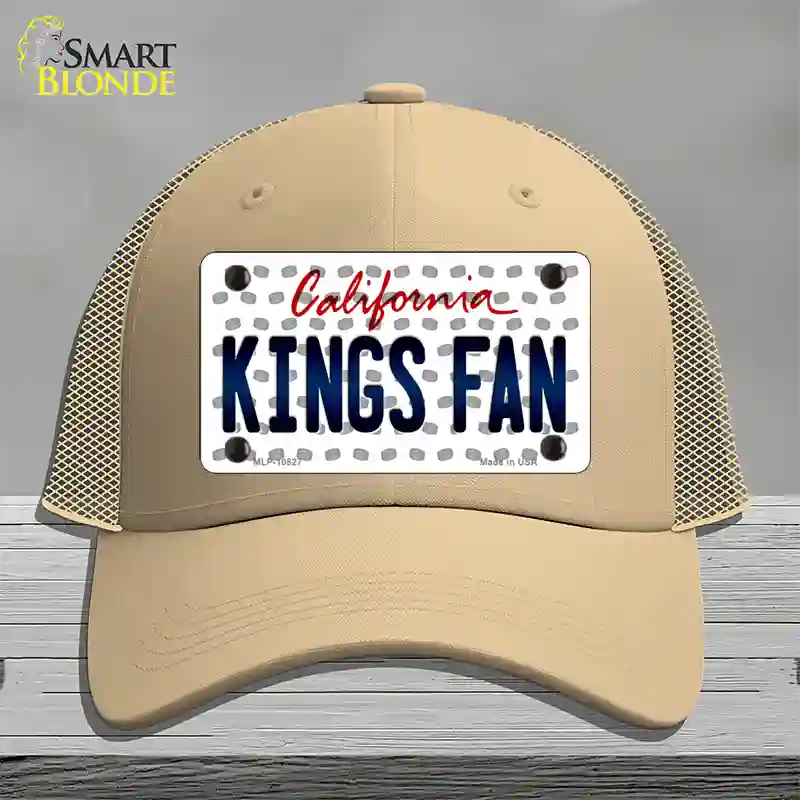 Kings Fan California Novelty License Plate Hat Mesh / Khaki