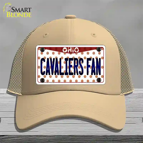 Cavaliers Fan Ohio Novelty License Plate Hat Mesh / Khaki