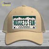 Nuggets Fan Colorado Novelty License Plate Hat Mesh / Khaki