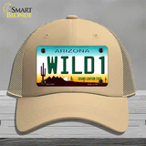 Wild 1 Arizona Novelty License Plate Hat Mesh / Khaki