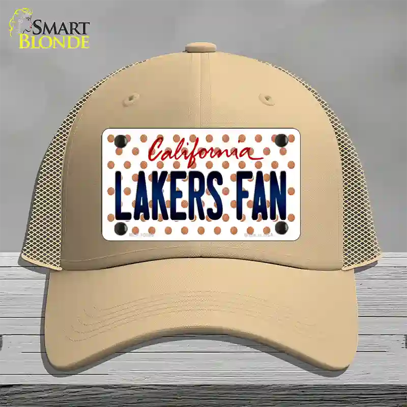 Lakers Fan California Novelty License Plate Hat Mesh / Khaki