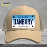 Danbury Connecticut Novelty License Plate Hat Mesh / Khaki