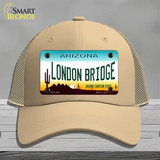 London Bridge Arizona Novelty License Plate Hat Mesh / Khaki