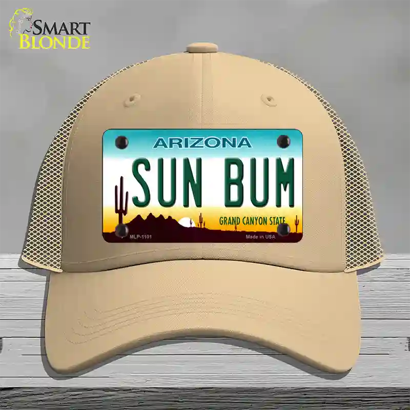 Sun Bum Arizona Novelty License Plate Hat Mesh / Khaki