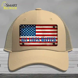 All Lives Matter Novelty License Plate Hat Mesh / Khaki