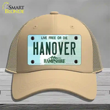 Hanover New Hampshire State Novelty License Plate Hat Mesh / Khaki